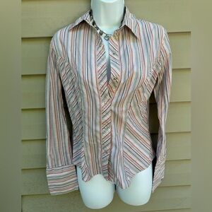 Vintage Y2K Hot Kiss western snap front blouse Officecore clueless Lorelei M